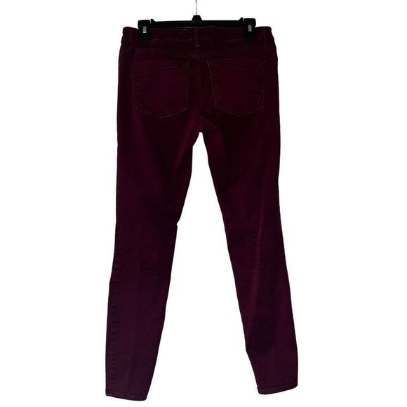 Express Jeans maroon legging Stella low-rise 6 - Picture 2 of 5
